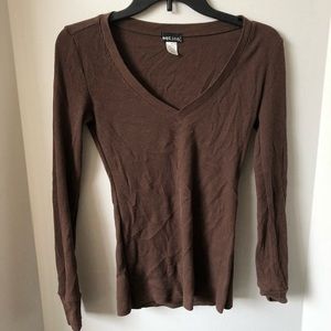 Brown wet seal long sleeve